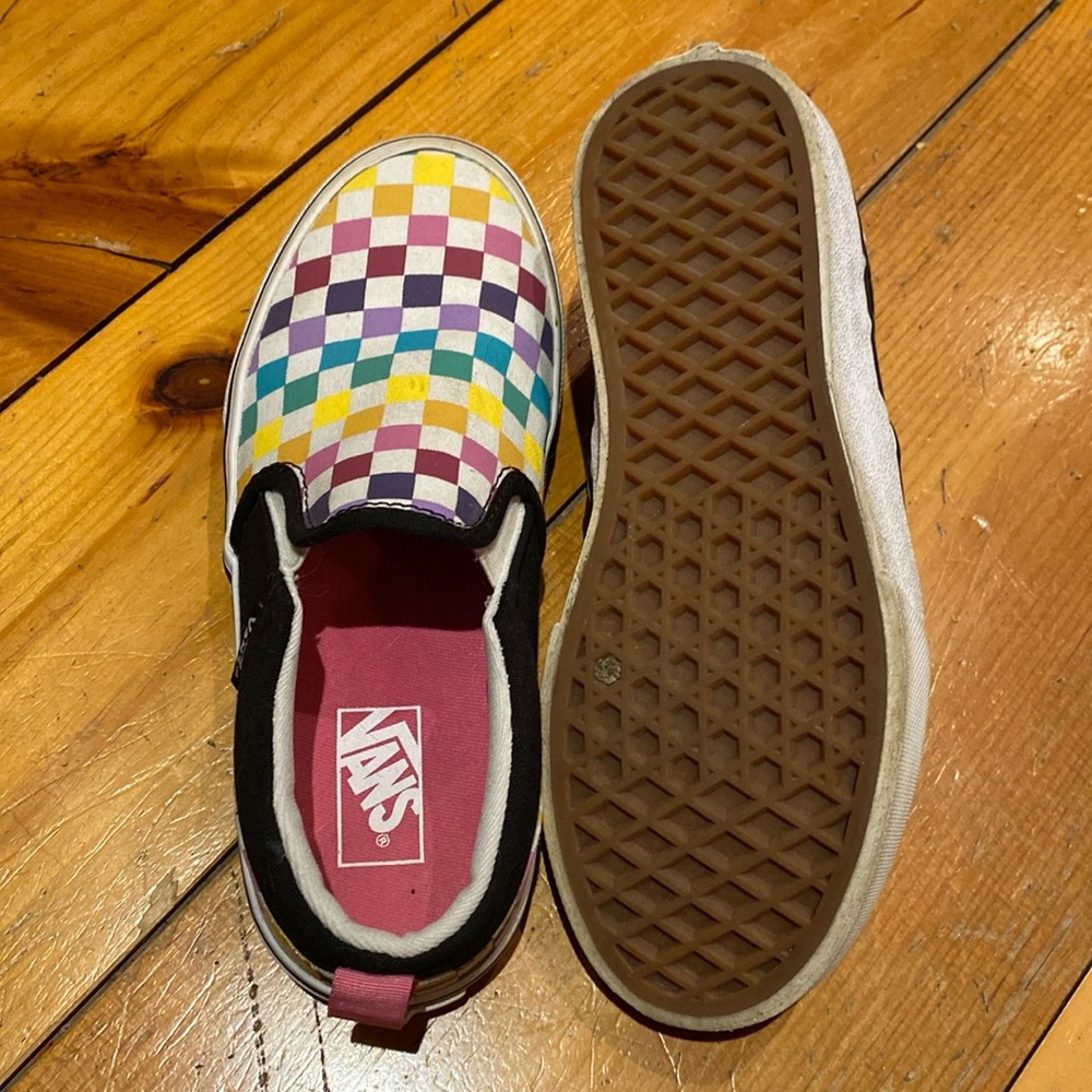 Rainbow slip on VANS
